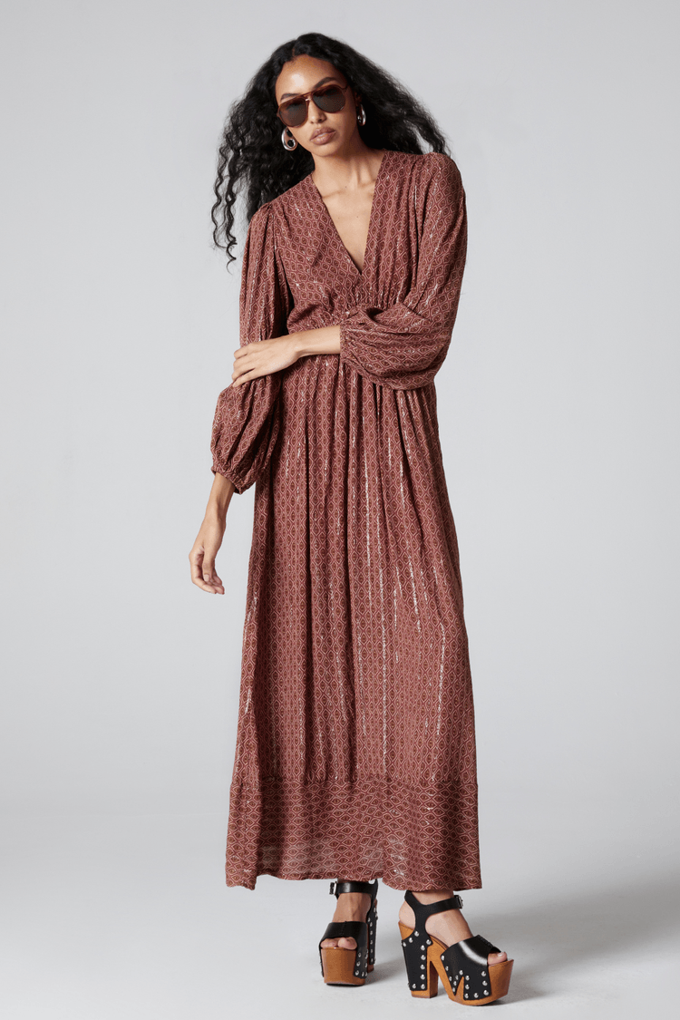VESTIDO LONGO GGT BOHO-ROSE P - ROSE - 314838